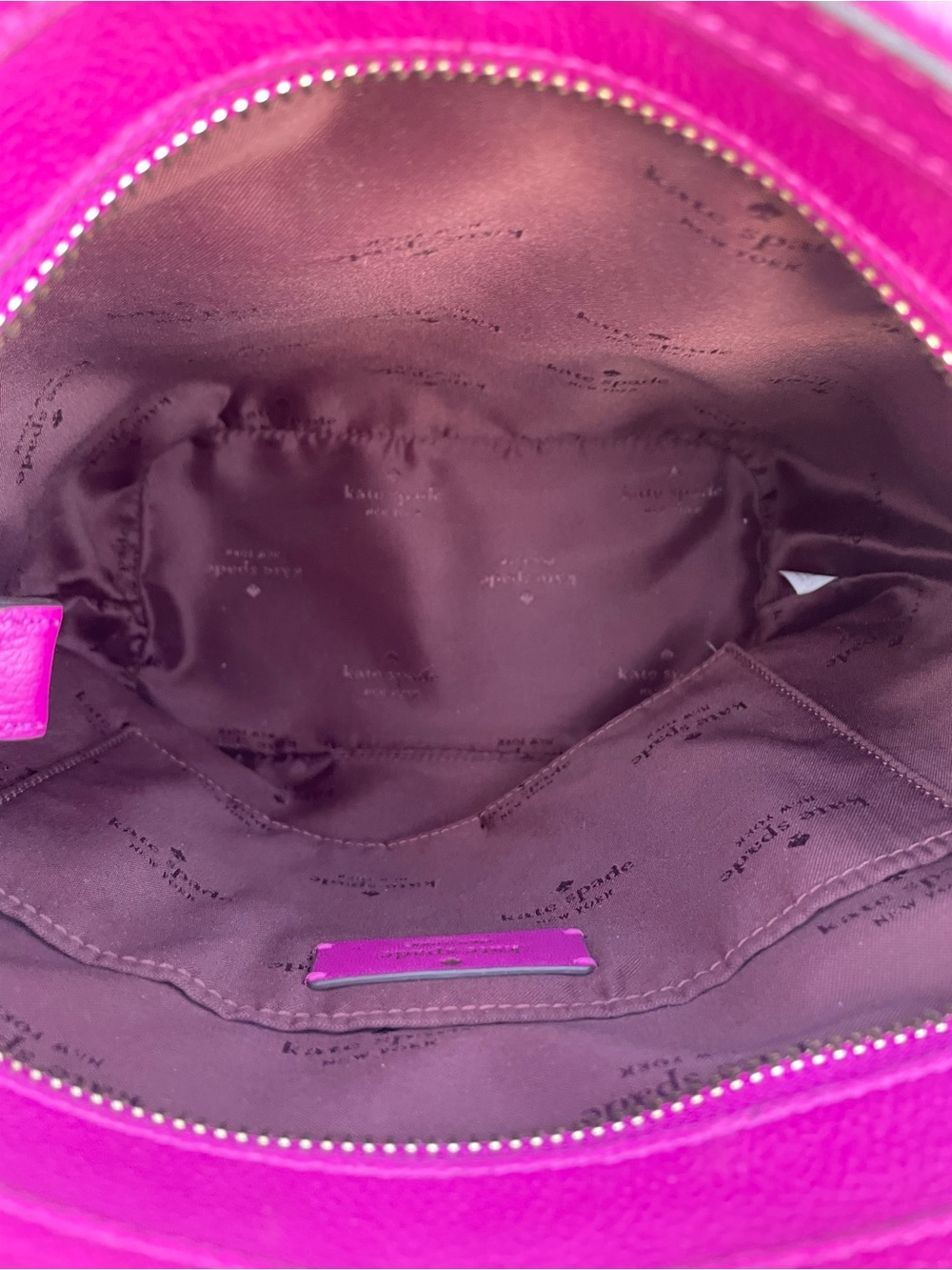 kate spade Hot Pink Pebbled Leather Crossbody/Shoulder Bag - Picture 5 of 8